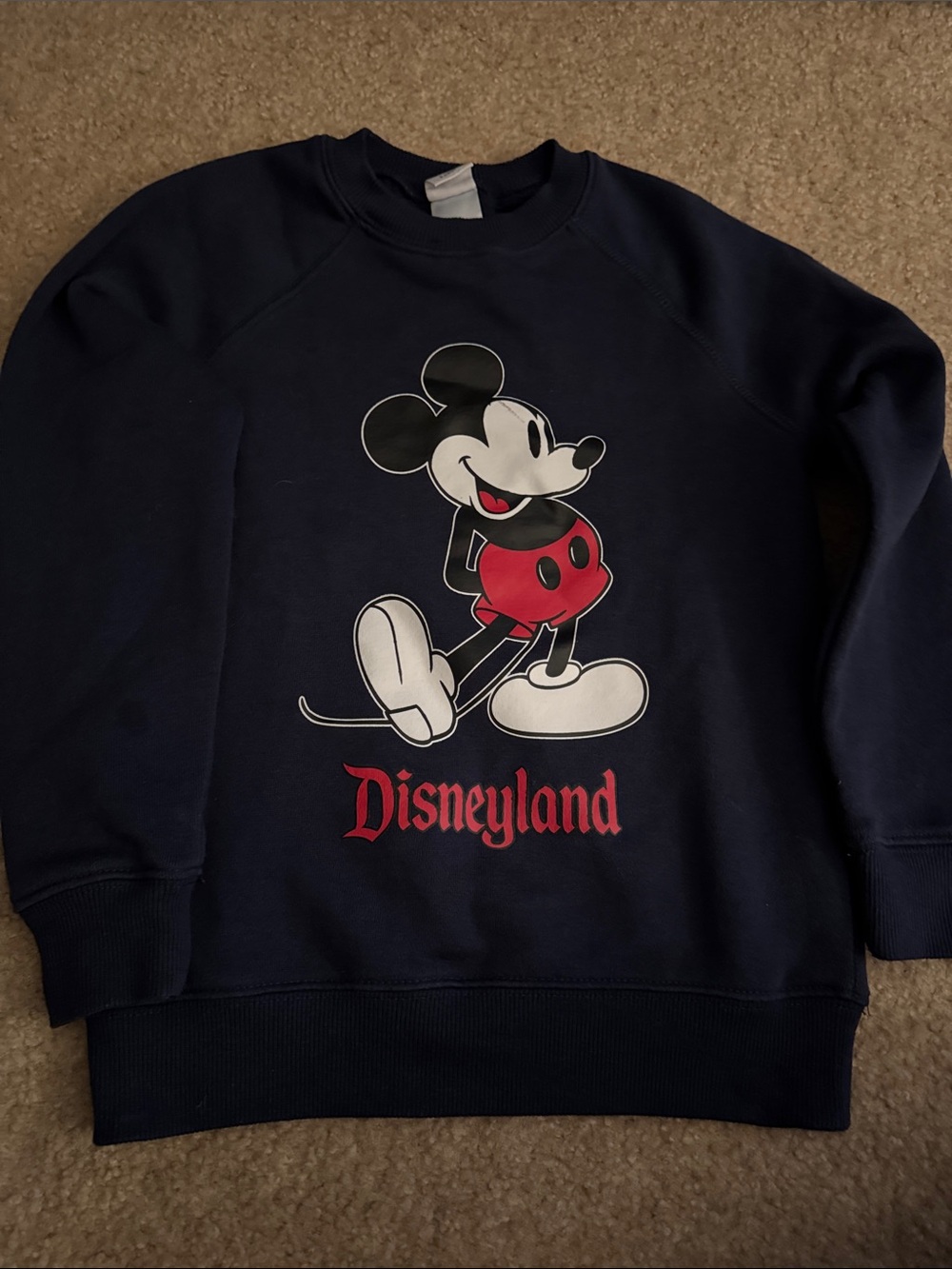 Disneyland Navy Mickey Mouse Kids Sweatshirt